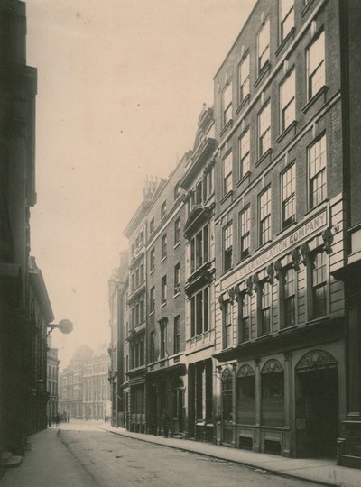 Lombard Street, Londra; fotografia; datata giugno 1885 da English Photographer